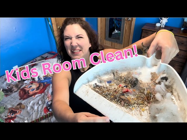 CLEANING THE BOYS ROOM | Realistic clean with me 2024 in real time