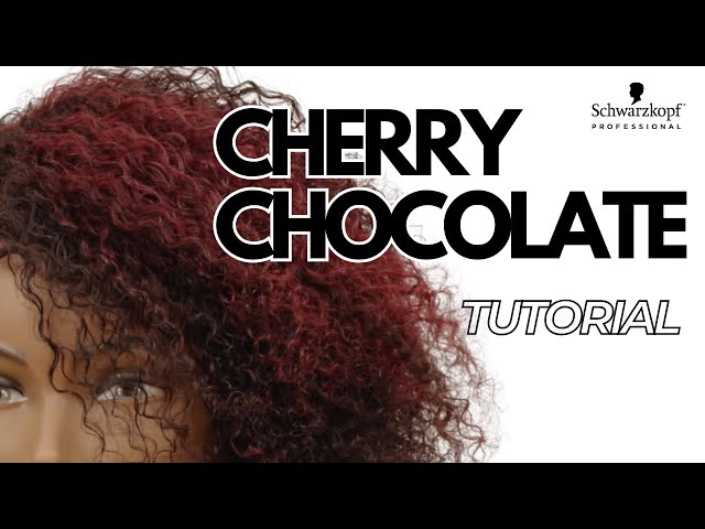 🍫🍒 Chocolate Cherry Color on Curly Hair