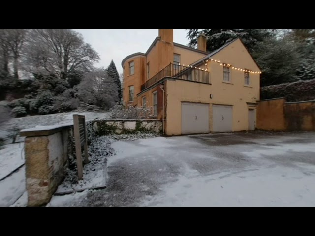 Quarry Bank Mill in snow - Styal - 28th November 2021 (VR180)