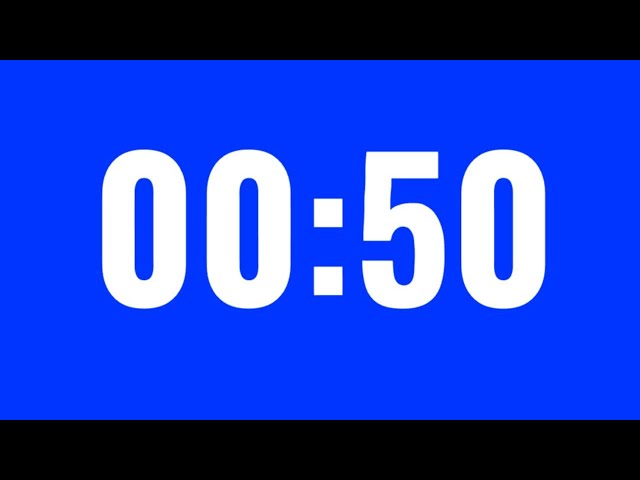 50 second countdown timer