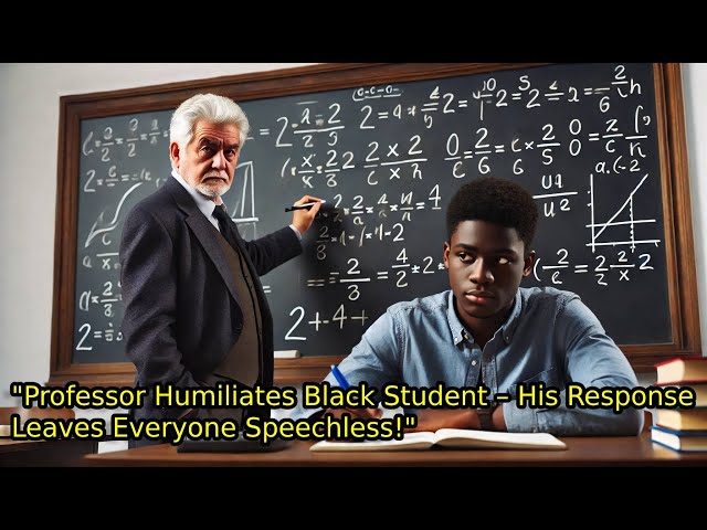 Calculus Professor Tries to Humiliate Black Student — Has No Idea He's a Math Genius!