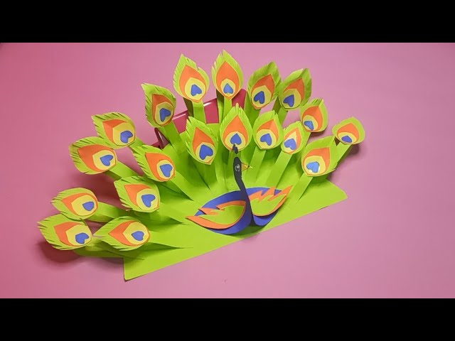 How to make a paper peacock| #peacock #papercraft #diycraft