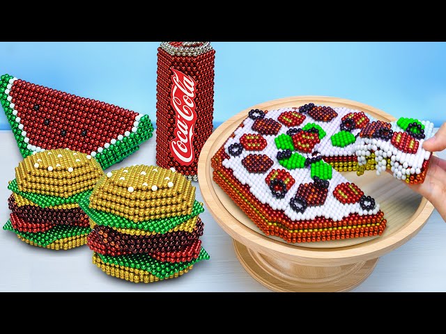 Compilation of FAST FOOD Homemade from Magnetic Balls | Satisfying ASMR & Best Of Magnet Cooking