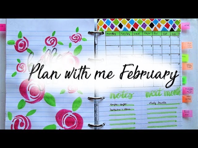 BULLET JOURNAL: Plan with me February