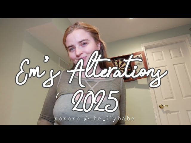 em's alterations 2025 | crop tops and style upcycled fashion with me