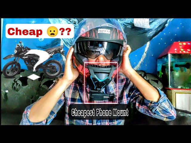 How to install phone mount on helmet|cheapest mobile mount for helmet|Delevery of bike confirm? 😦