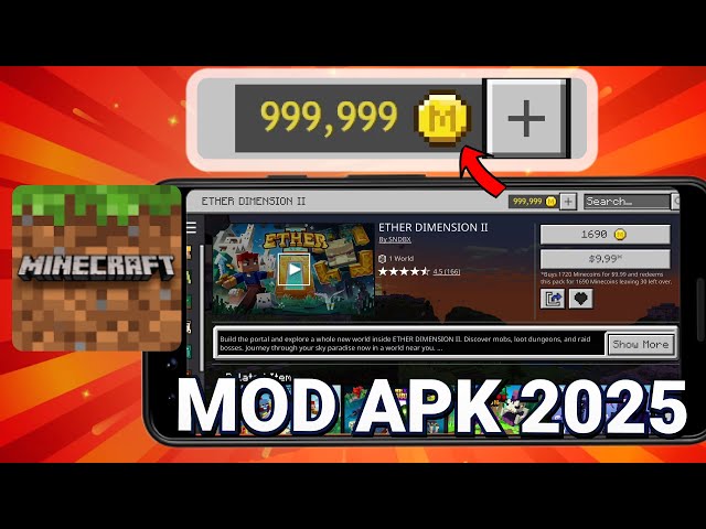 Minecraft Pocket Edition MOD APK 2025 | Unlimited Features for iOS & Android