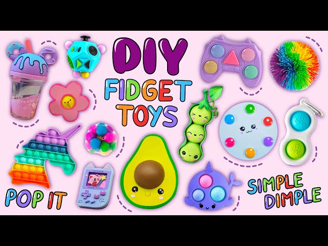 16 DIY EASY FIDGET TOY IDEAS #fidgettoys