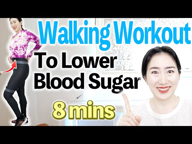 Walking Workout To Lower Blood Sugar and Trim your Belly -Just 8 Minutes- Walk at Home