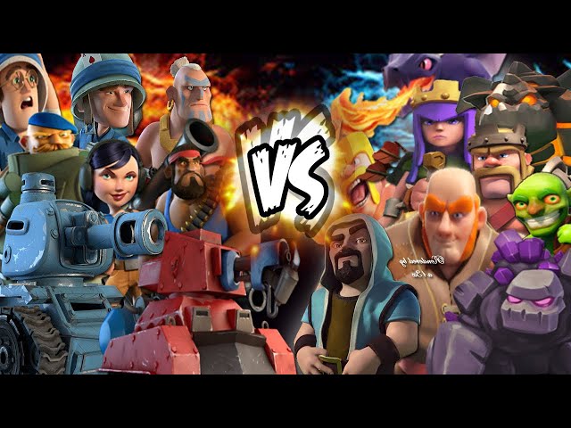 Knight’s Court: Supercell Giants face off. Who is Stronger? Clash of clans🗡🛡or boom beach🔫💣?