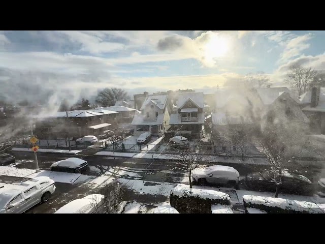 Winter arrives in New York City: Sunny and windy after the Snowfall - Dec 21, 2024