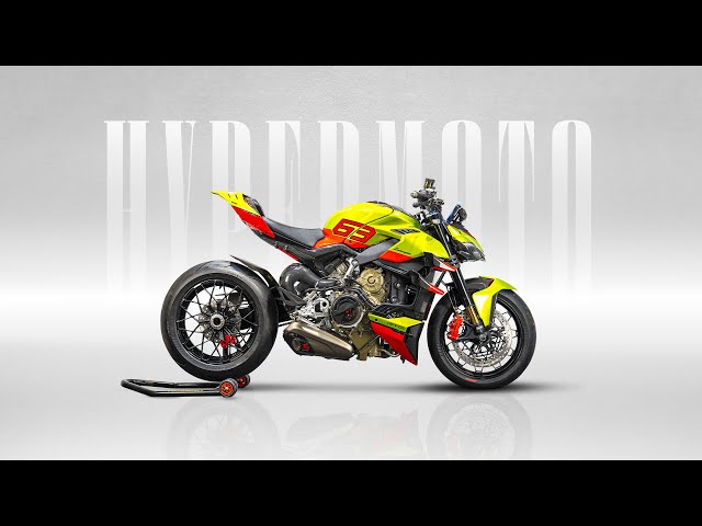 DUCATI STREETFIGHTER V4 LAMBORGHINI - Moto da Collezione - Vista a 360° - Moto Argento