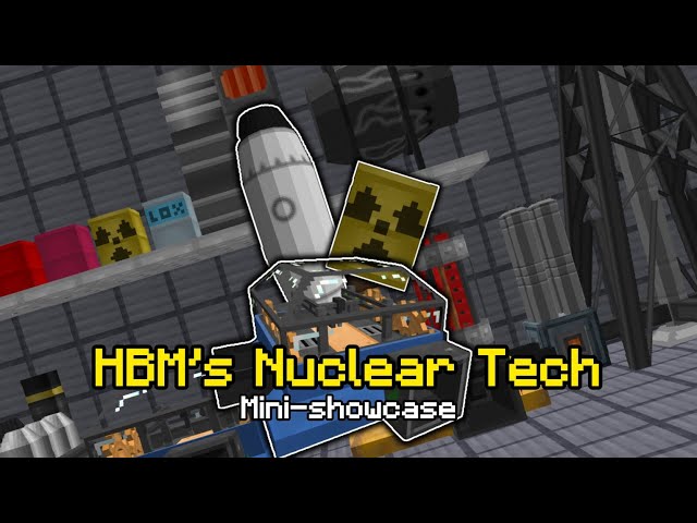 HBM's Nuclear Tech (minecraft mod mini-showcase) [1.12.2]