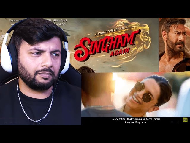 Singham Again Trailer Reaction | Rohit Shetty's Cop Universe Returns with a PHUSS!