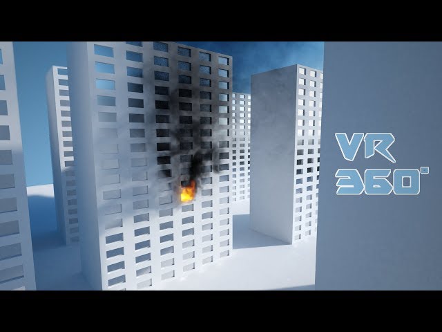 VR Building on fire