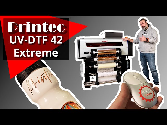 En gelişmiş soğuk etiket baskı makinesi: Printec UV DTF 42 Extreme (varak  veya normal renk sticker)