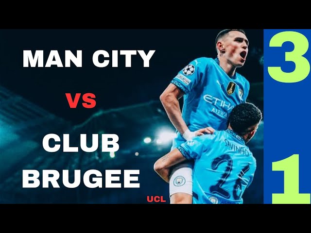 Champions League 2025 | Man City Vs Club Brugge (3-1) | Savio 77' ⚽️ @mancity