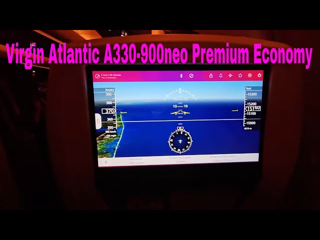 Virgin Atlantic Airbus A330-900neo Premium Economy experience from JFK to LHR (Seat 27K)