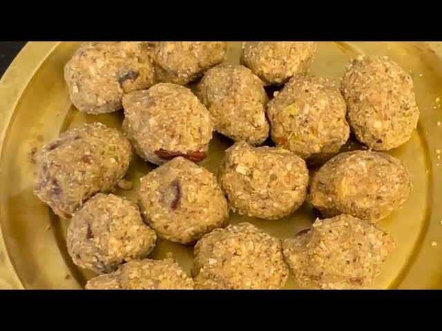 Dry fruit’s laddoo,🤤healthy and tasty ✨,must try once ,👍🏻comment for ingredients 🫣#yummy #foodvlog 💥