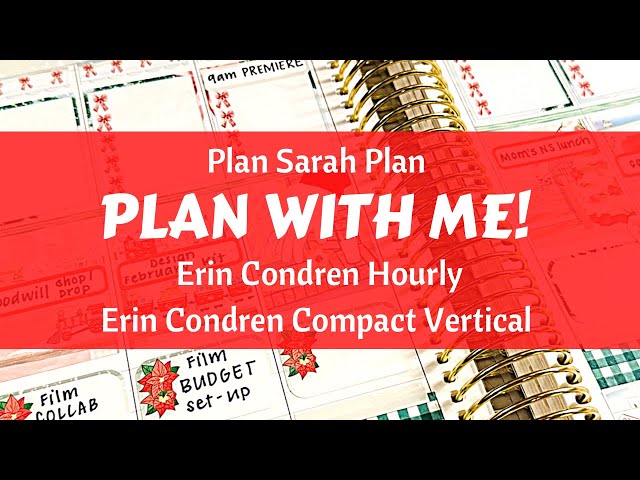 Plan With Me! | Dec. 12-18 | EC Hourly & Compact Vertical | Christmas Caroling |Bolderbon Kits