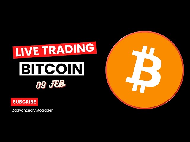 Crypto Trading LIVE: BTC Live Trading Bitcoin Price Predictions | 09 FEB #crypto #bitcoin #btc