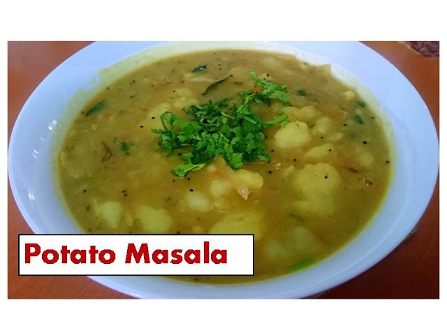 Potato masala | quick Side dish for poori, roti& chapati