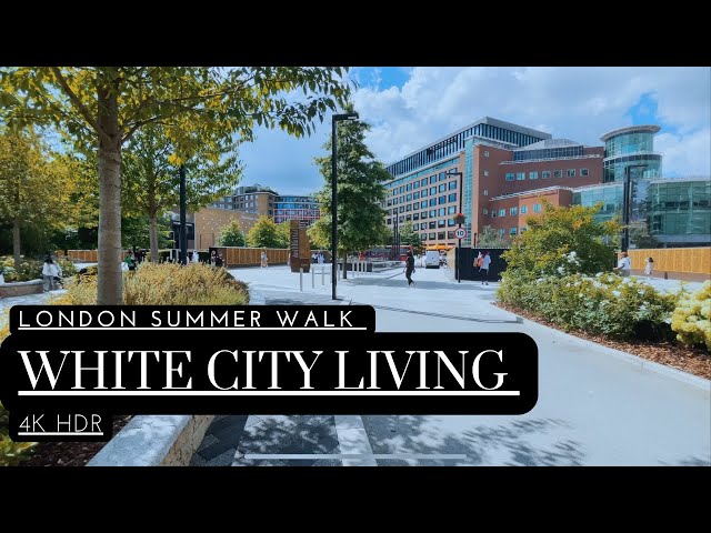 Strolling through White City Living vibrant new development, London 4K HDR