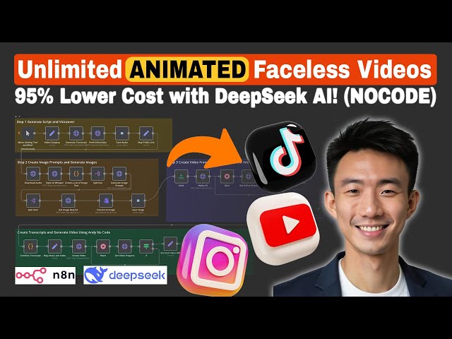 V2.0: The Ultimate AI Agent for Animated Faceless YouTube Videos – 95% Lower Cost with DeepSeek AI!