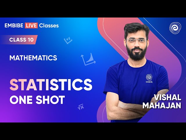 Statistics in One Shot | CBSE Class 10 MATHS I Maths for Board Exams | Vishal Mahajan