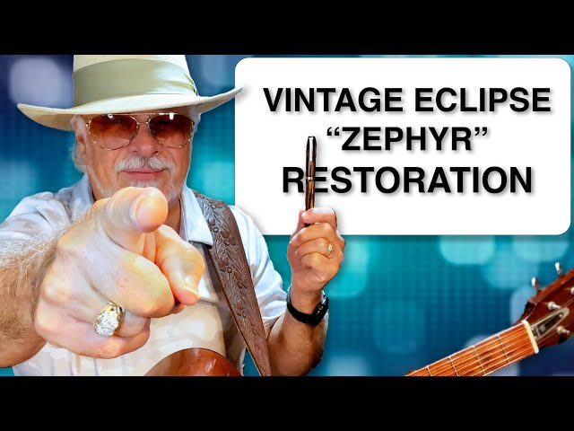 Vintage 1930s Eclipse Zephyr Celluloid Lever Filler Restoration and Review