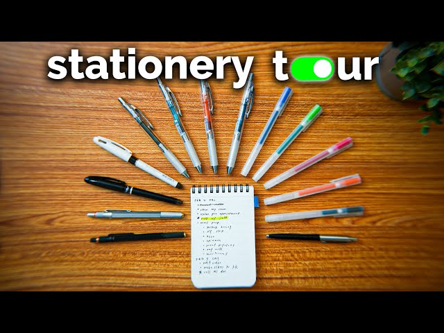 my favorite pens for journaling (stationery tour 2024)