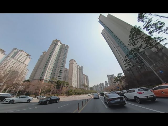 [ VR 360 ] ChungAng University to Gangnam, Seoul, Korea at spring drive | ●中央大学から江南まで | 중앙대학교부터 강남