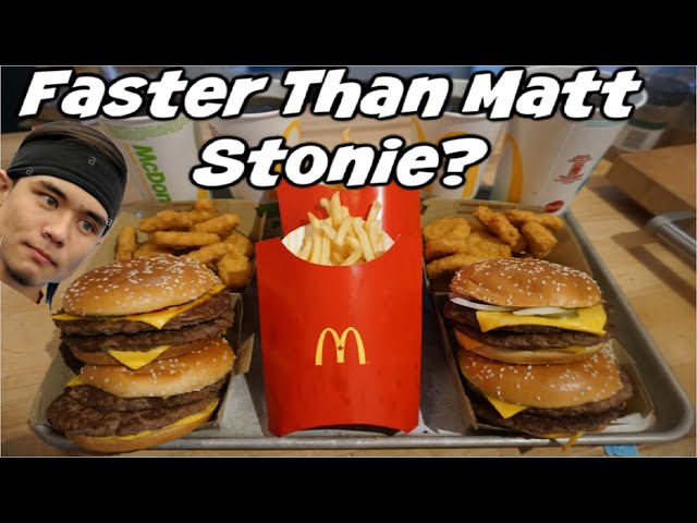 $3500 McDonald's Challenge Vs Matt Stonie! Could you Eat this in 90mins for $3,500? Viral Tweet