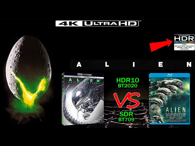 #Alien 1979 4K UHD HDR vs 1080p BluRay SDR 100nits #TRUE_DIFFERENCE #WATCH_IN_HDR