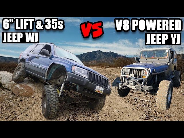 JEEP WJ VS V8 POWERED JEEP YJ *WHICH ONE WILL WIN?*