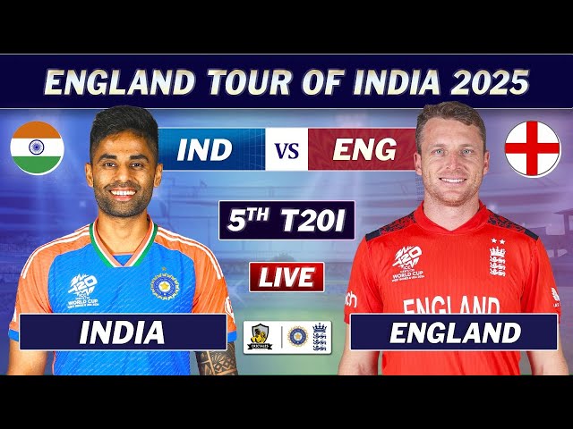 INDIA vs ENGLAND 5th T20 MATCH LIVE COMMENTARY | IND VS ENG T20 LIVE