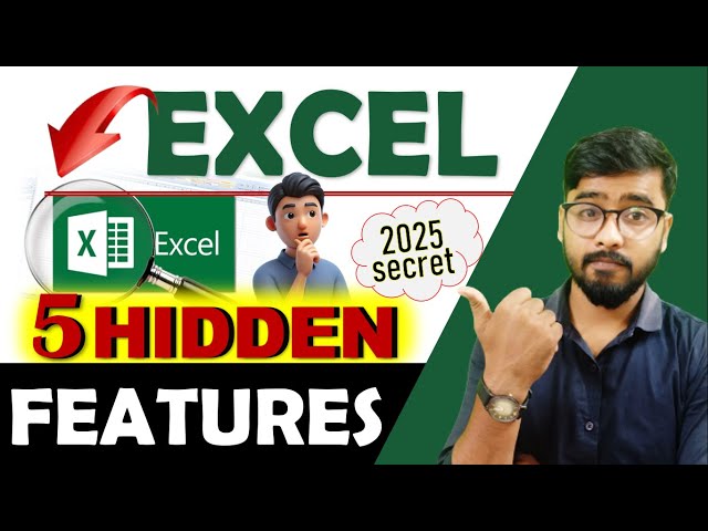 5 Hidden features in Excel | Excel Time-Savers - 5 Hidden Features | Excel Features #excel