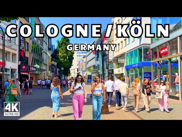 Cologne, Germany Walking Tour - 4K HDR Köln Tour