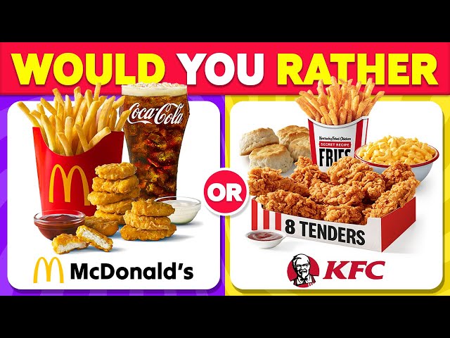 Would You Rather? Snacks & Junk Food Edition 🍔🍟 | Food Quiz