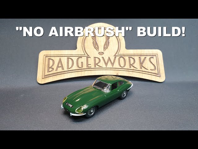 Building the Airfix 1/43 scale Jaguar E-Type Starter Kit (or trying to brush paint a shiny thing)