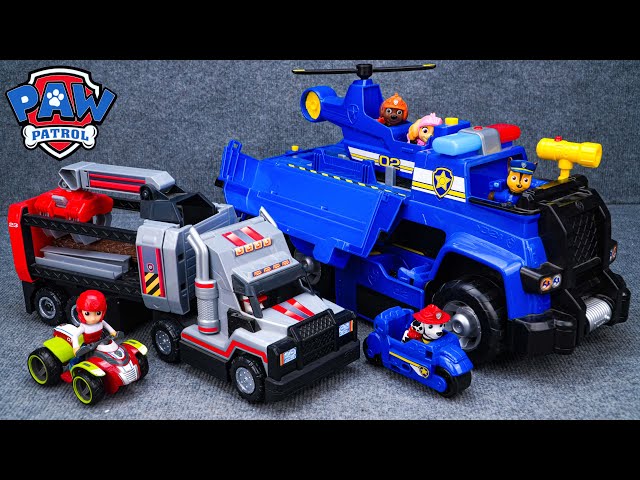 Paw Patrol Mini Trucks Review | Mighty Movie | Paw Patrol Police Cruiser | Chase Rubble Marshall