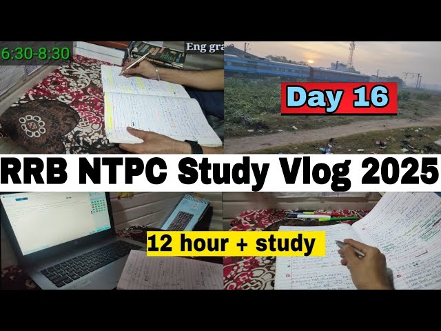 RRB NTPC Exam preparation| Aspirants study vlog|12 hours winter study vlog #ssccgl #ntpc #ssc #vlog