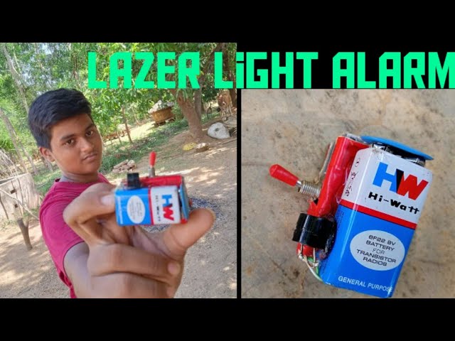 Lazer light alarm || making || Telugu Tech Experiments