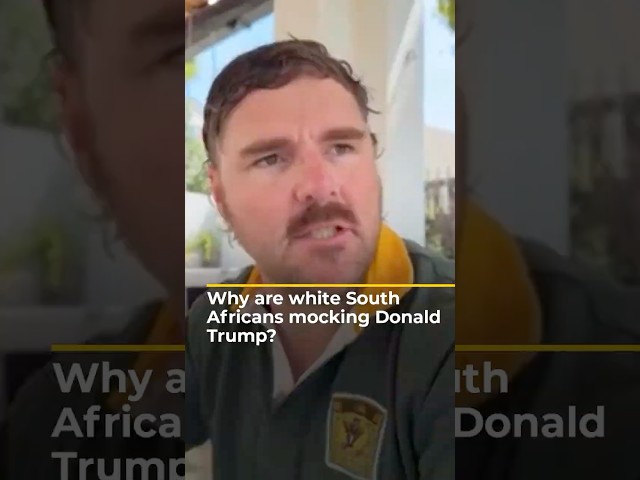 Why are white South Africans mocking Donald Trump? | AJ #shorts