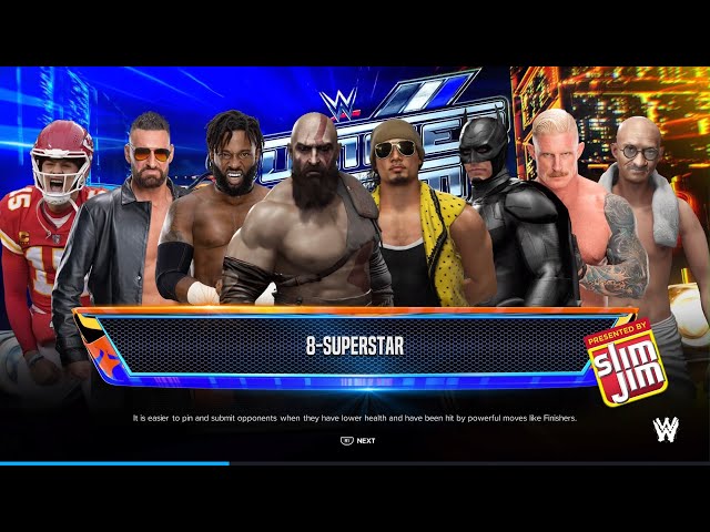 [WWE 2K24] Custom Matches | 8-Superstar Smash Up | Iron Man 30 Min Full Match | #4