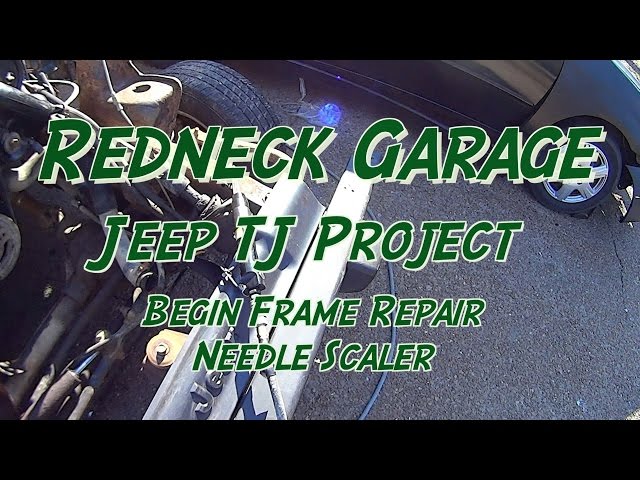 Jeep Wrangler TJ Frame Repair / Restoration - Needle Scaler 96997