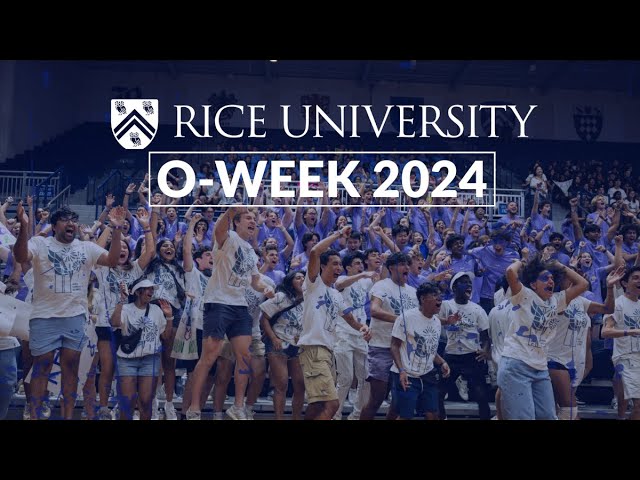 Experience O-Week 2024 for new students at Rice University