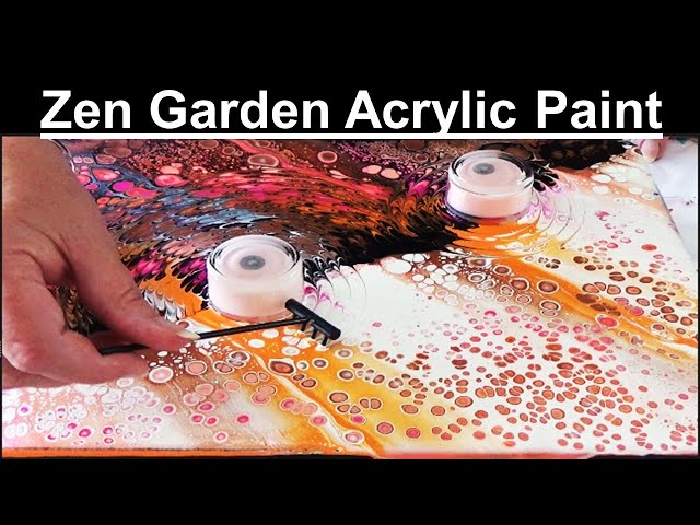 Pt.2  Zen Garden Acrylic Pouring - Advanced