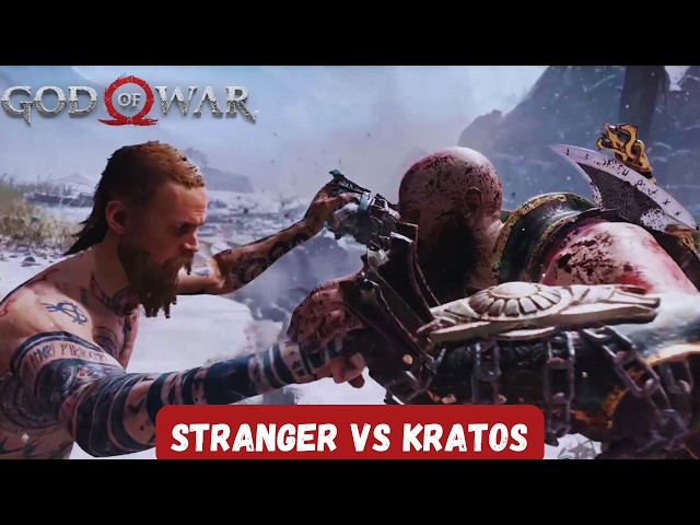 God of War - Kratos Fights The Stranger (BOSS FIGHT) | PS5 Gameplay