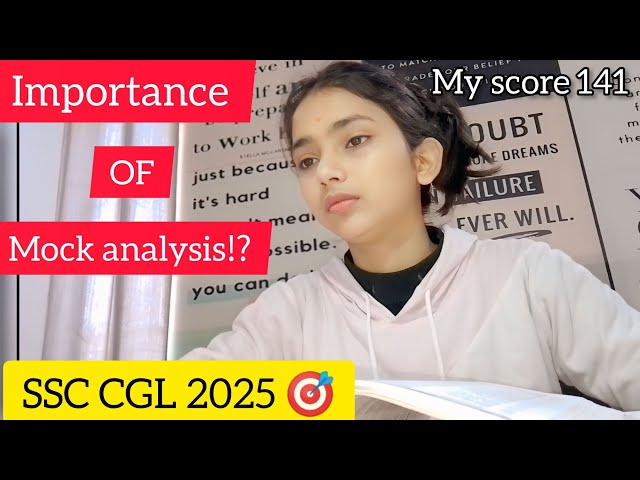 how to do ANALYSIS of mocks🔥⁉️ | SSC CGL 2025 🎯 | STUDY VLOG❤️